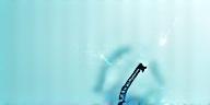Abstract fish hook shape