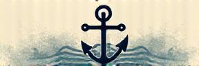 Organic anchor and rope artwork